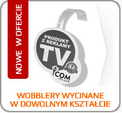 Wobblery reklamowe prostokątny