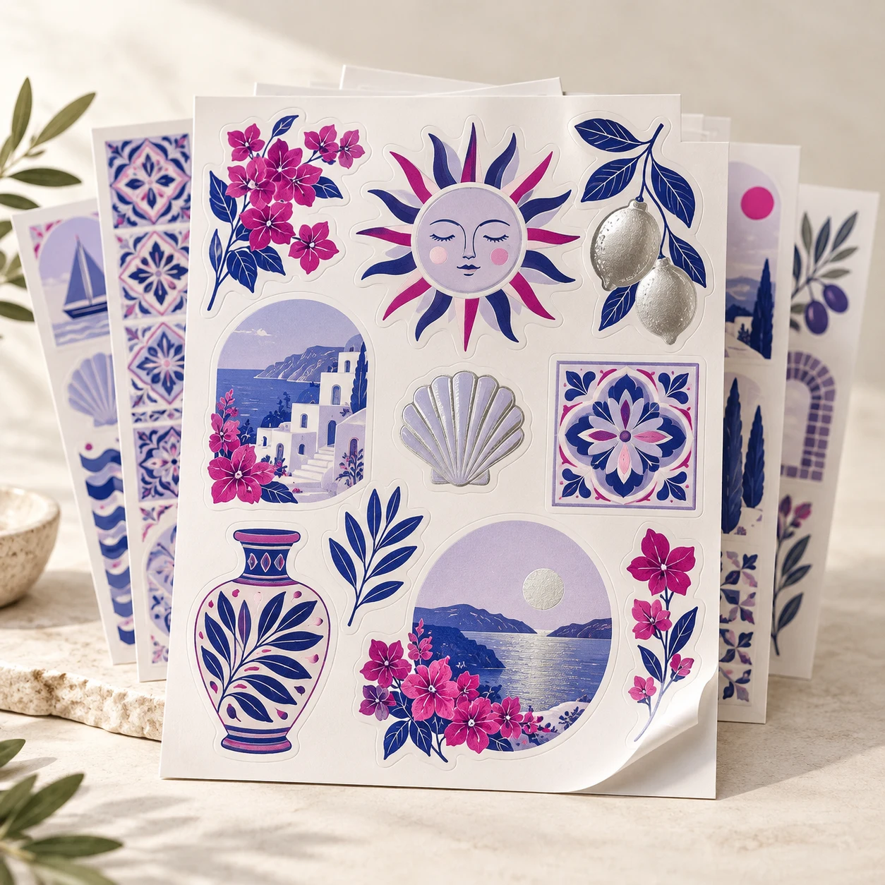 Kolorowa prezentacja produktu Naklejki A4 - papier samoprzylepny