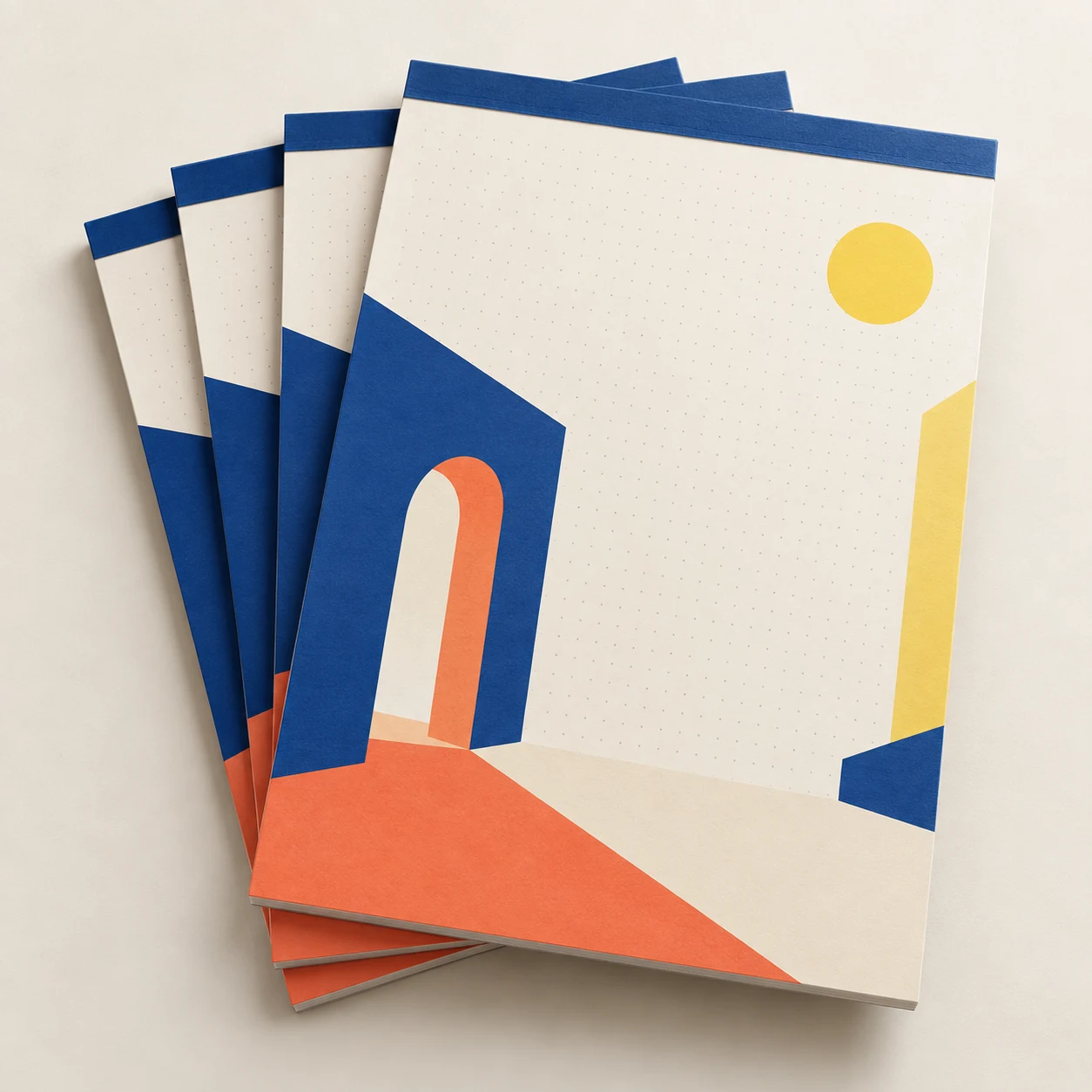 Kolorowa prezentacja produktu Notesy A4, Druk 4/0, papier 90gr/m2