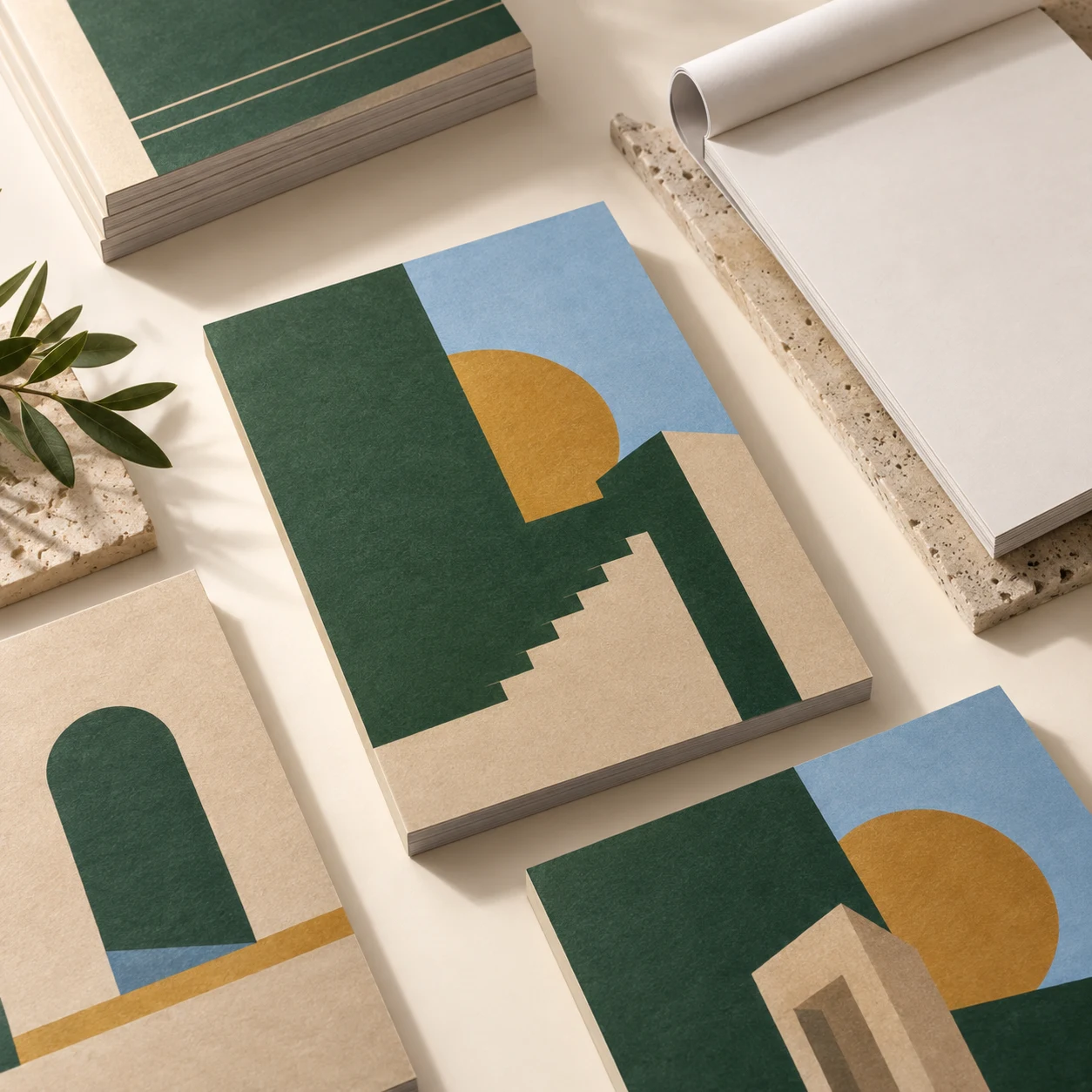 Kolorowa prezentacja produktu Notesy A5 - 25 kartek, Druk 4/0, papier 90gr/m2